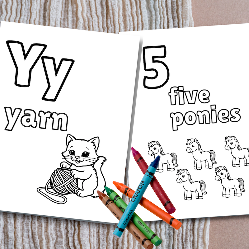 Letters, Numbers and Shapes: Coloring Book For Kids 2 to 6 - Image 6