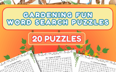 Gardening Fun Word Search – 20 Puzzles