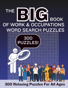 Front cover Work and Occupations Word Search Book Vol 1
