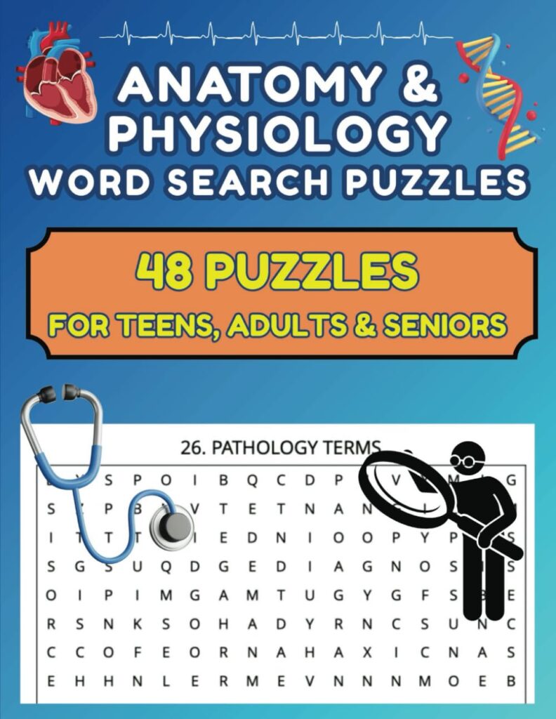 Anatomy & Physiology Word Search 48 Puzzles