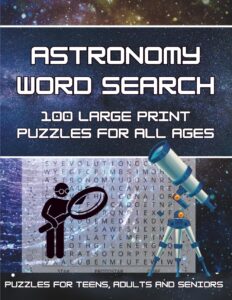 Astronomy Word Search 100 Large Print Puzzles Cover