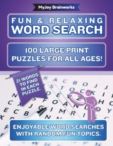 Fun & Relaxing Word Search 100 Puzzles for all ages Cover