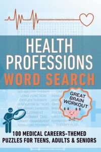 Health Professions Word Search 100 Puzzles Cover