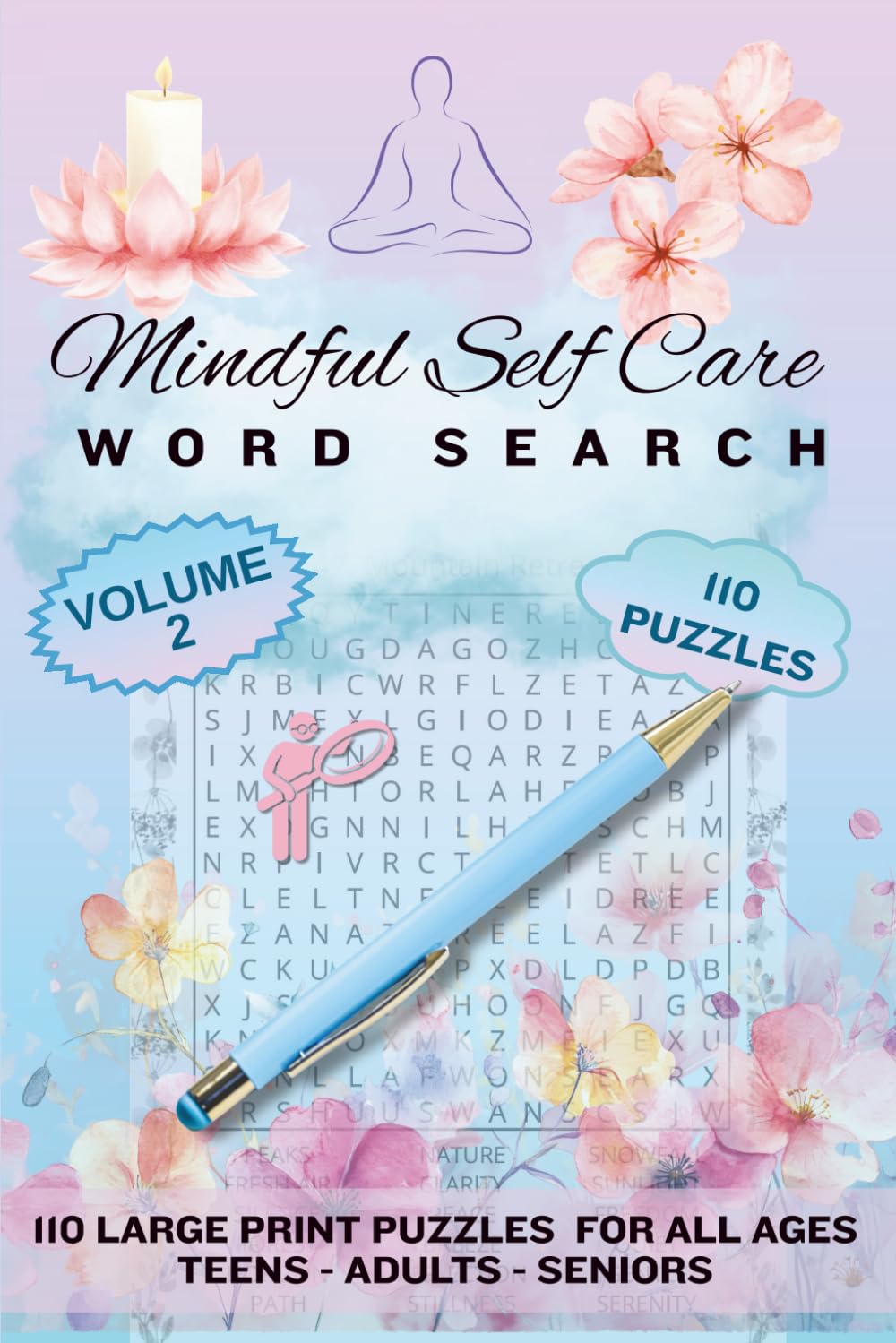 Mindful Self Care Vol 2 Word Search 110 Puzzles for all ages