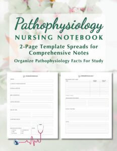 Nursing Pathophysiology Study Notebook Cover