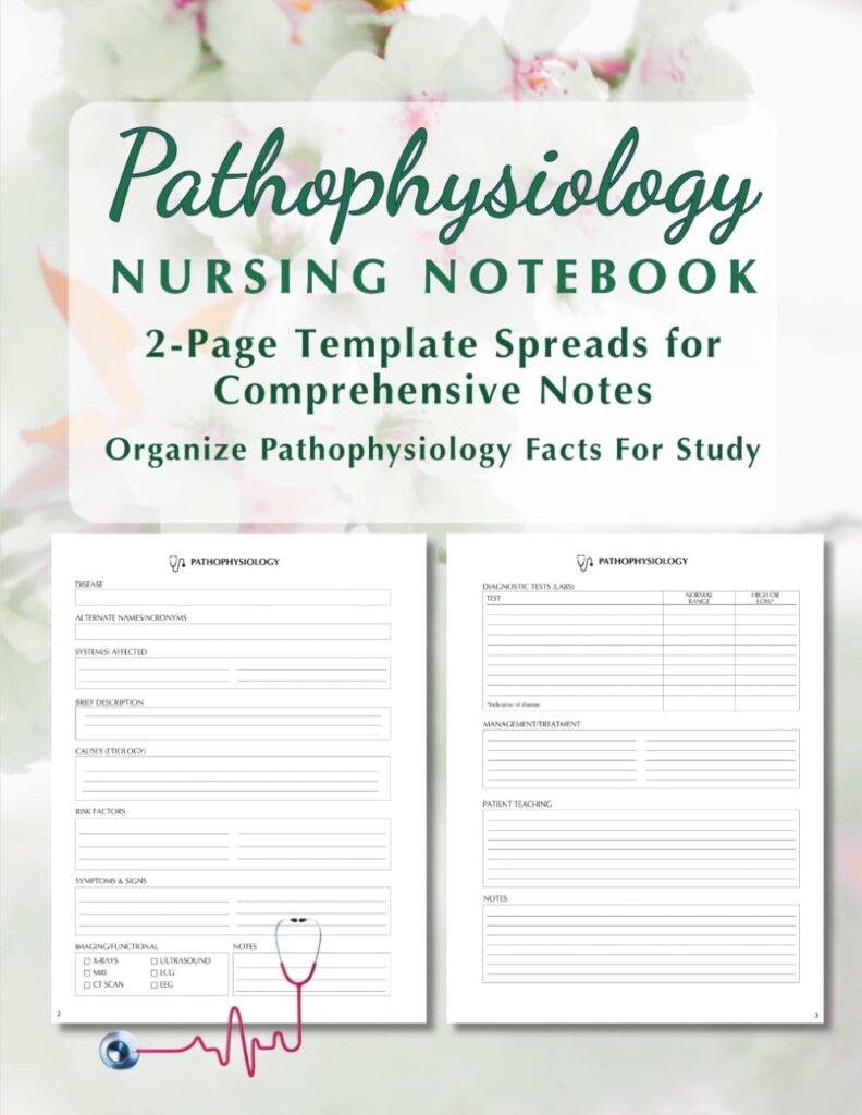Nursing Pathophysiology Study Notebook Cover