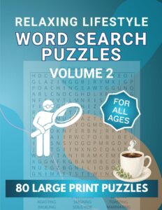 Relaxing Lifestyle Vol 2 80 Large Print Cover Puzzles 