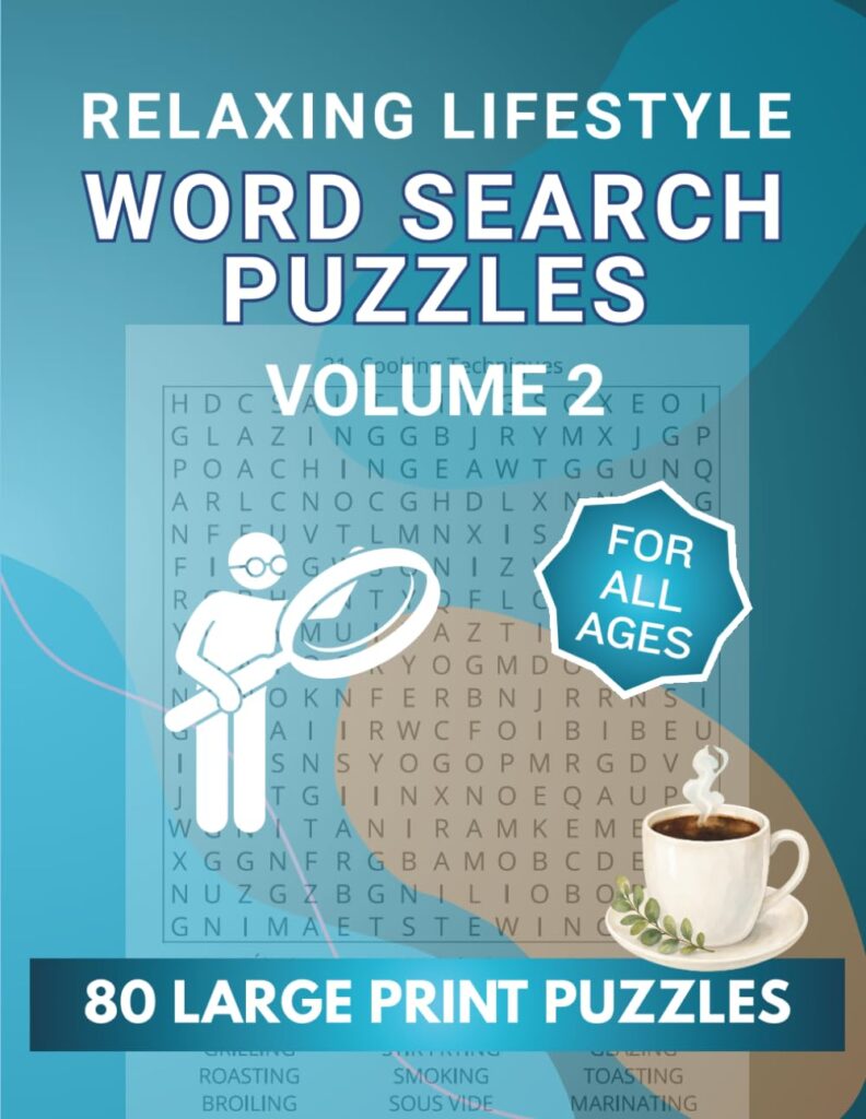 Relaxing Lifestyle Vol 2 80 Large Print Cover Puzzles