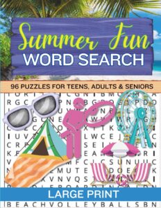 Summer Fun Word Search Vol 1 96 Fun & Relaxing Puzzles for All Ages Book Cover