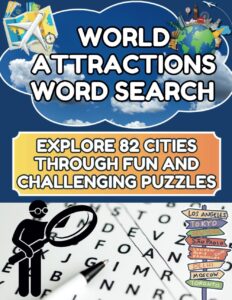 World Attractions Word Search 82 Cities 82 Puzzles