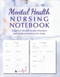 Mental Health Nursing Study Notebook Cover